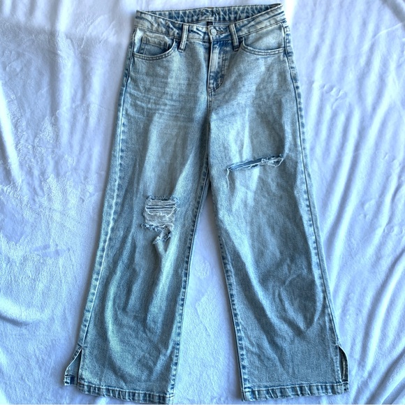 art class Other - Art Class Wide Leg Distressed Cropped Jeans Size 12